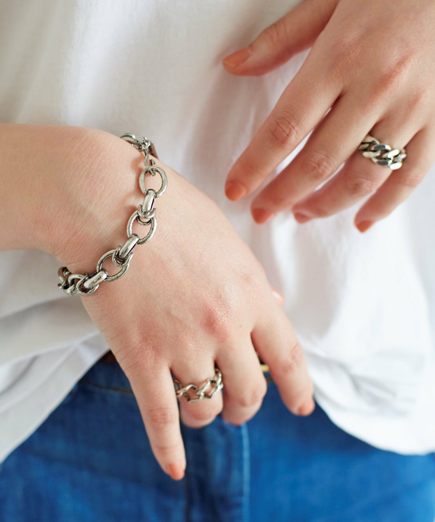 Nothing And Others/Ink chain Ring set